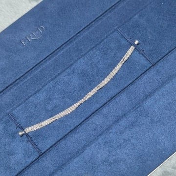 프레드 화이트골드 멀티 체인 팔찌