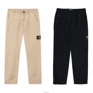 국내배송 [제이밀란] 26S/S 스톤아일랜드 남성 브러쉬드 오가닉 코튼 어펙트 치노 팬츠 3100044