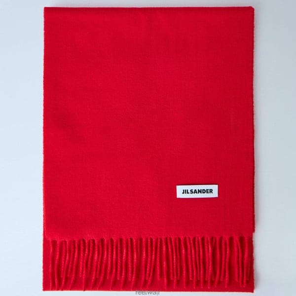 질샌더 머플러 스카프 Red