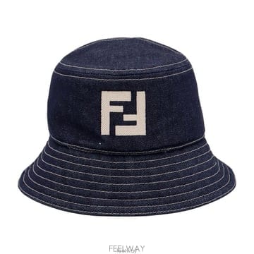 26 FW 펜디 로고 프린트 버킷 모자 F0QA2 FXQ958ARR1