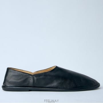 26 FW 더로우 Canal 슬릭 캐널 슬립온 레더 플랫 로퍼 F2014 N60 BLK