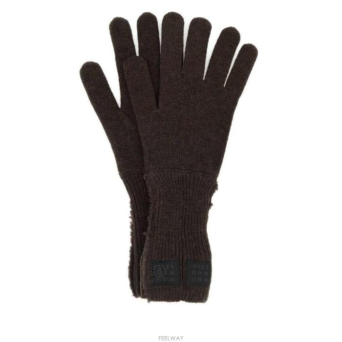 26 FW MM6 메종 마르지엘라 로고 패치 디스트레스드 글러브 144 S62TS0078M13198