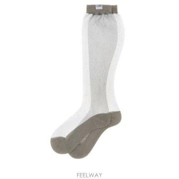 26 FW MM6 메종 마르지엘라 로고 패치 골지 커프스 양말 860 S62TL0048M13272
