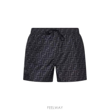 26 FW 펜디 로고 디테일 드로스트링 스윔 쇼츠 F0P9B FXB077A79F