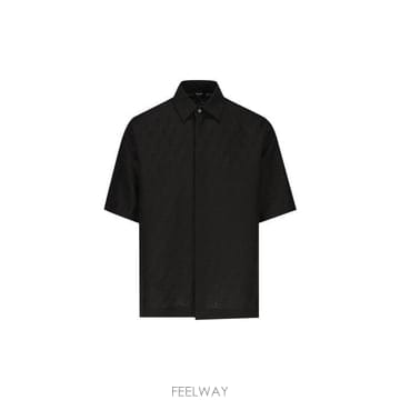 26 FW 펜디 FF 자카드 숏슬리브 셔츠 F0QA1 FS1317AU6Y