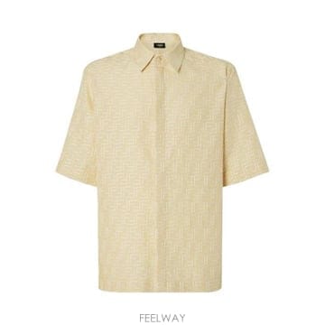 26 FW 펜디 FF 자카드 숏슬리브 셔츠 F0PKL FS1317AU6Y