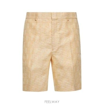 26 FW 펜디 FF 자카드 버뮤다 쇼츠 F0PKL FB0821AU6Y