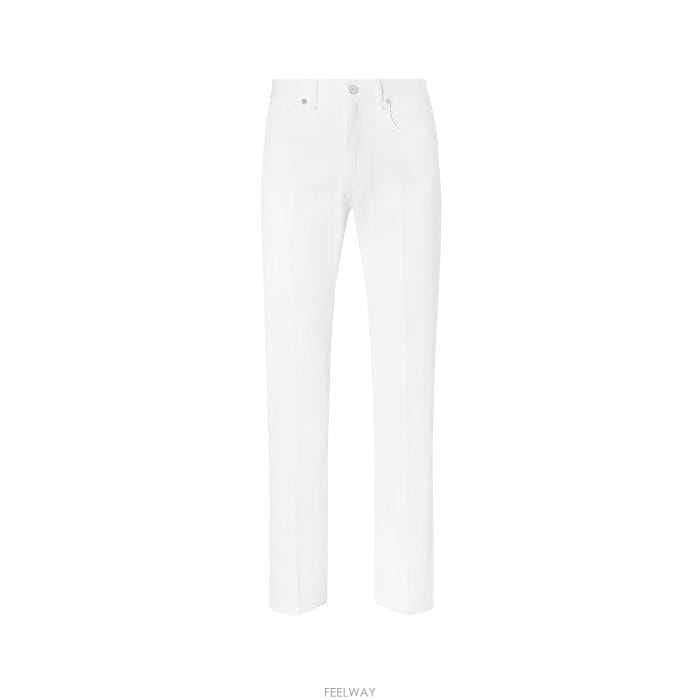 26 FW 펜디 로고 엠브로이더드 스트레이트 레그 진 F0QA0 FLP288AUAH