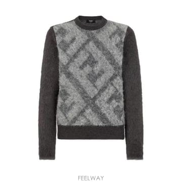26 FW 펜디 FF 자카드 크루넥 니트 스웨터 F1ML0 FZX091APJJ