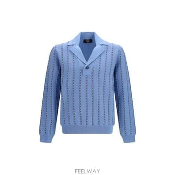 26 FW 펜디 롱슬리브 브이넥 니트 점퍼 F1X36 FZC171AWZ1