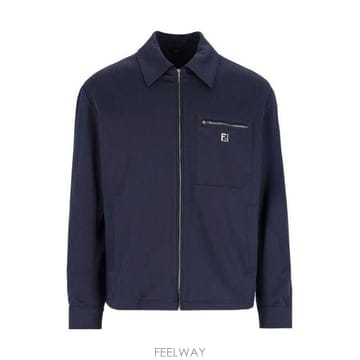 26 FW 펜디 FF 로고 플라크 지퍼업 자켓 F0PTH FW1393AUVI