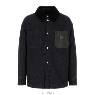 26 FW 펜디 로고 디테일 롱슬리브 데님 자켓 F0QA1 FW1363ATK7