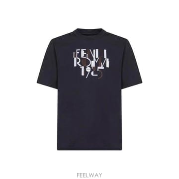 26 FW 펜디 로고 프린트 크루넥 코튼 티셔츠 F0PTH FY0936AVOH