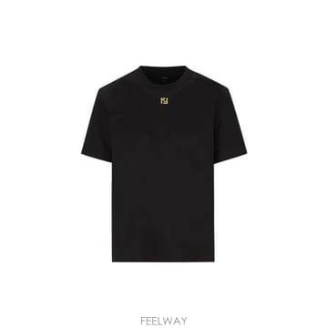 26 FW 펜디 FF 엠브로이더드 크루넥 티셔츠 F0QA1 FY0936AY0H