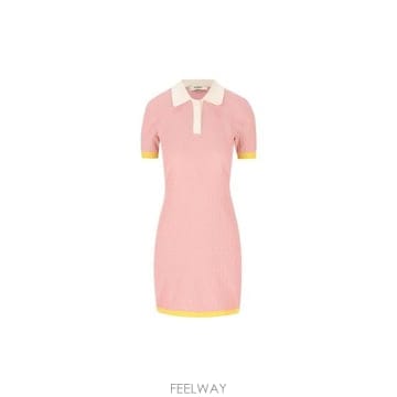 26 FW 펜디 FF 모티브 올오버 숏슬리브 미니 드레스 F1W0S FZDE35AW4S