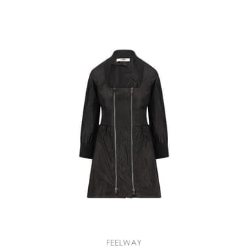26 FW 펜디 더블 지퍼 스퀘어넥 미니 드레스 F0GME FDD511AW7C