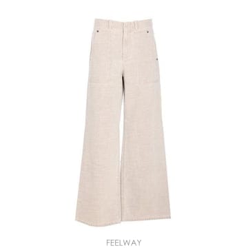 26 FW 펜디 로고 디테일 와이드 레그 진 F1RX9 FLP863ASMB
