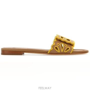 26 FW 펜디 바게트 오픈워크 엠브로이더드 슬라이드 F1VP1 8R8979AWLA