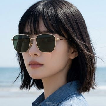 구찌 선글라스 GG2097SK 002 명품 사각 금테 아시안핏 남자 여자 패션