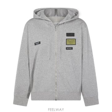 26 FW MM6 마르지엘라 멀티 로고 디테일 후드 집업 탑 853 SH0HG0007M25025