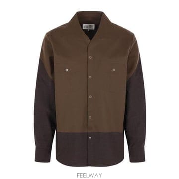 26 FW MM6 메종 마르지엘라 콘트라스트 판넬 셔츠 144 SH2DT0046M35733