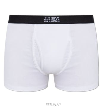메종마르지엘라 로고 허리밴드 스트레치 복서 팬티