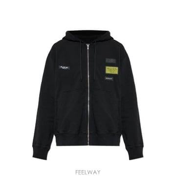 26 FW MM6 마르지엘라 멀티 로고 디테일 후드 집업 탑 900 SH0HG0007M25025