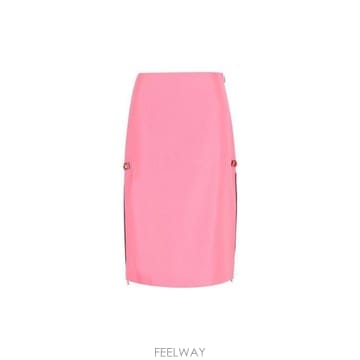 26 FW 펜디 사이드 지퍼 미디 펜슬 스커트 F1W0E FQ7723AW9B