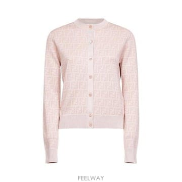 26 FW 펜디 FF 자카드 크루넥 버튼 가디건 F1UKC FZE566AYM1