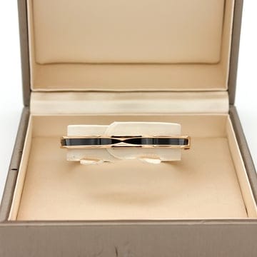 불가리 비제로원 블랙 세라믹 브레이슬릿 팔찌 S