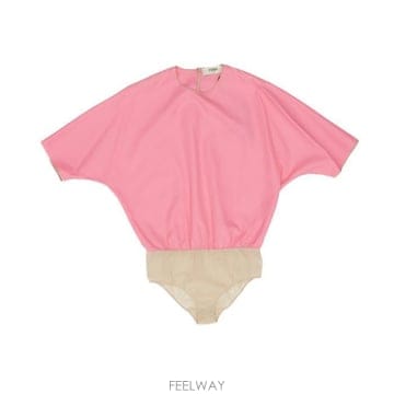 26 FW 펜디 숏슬리브 크루넥 보디수트 F1W0E FS8344AW9B