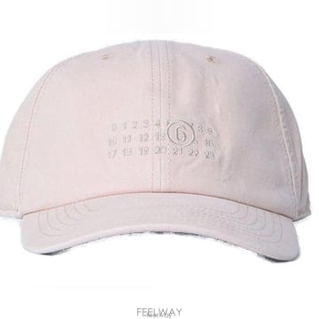 메종마르지엘라 로고 자수 베이스볼 캡