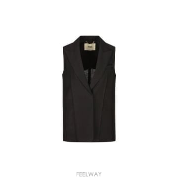 26 FW 펜디 피크 라펠스 슬리브리스 테일러드 베스트 F0GME FT5990S9A