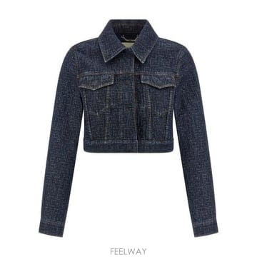 26 FW 펜디 로고 패치 데님 자켓 F1UKI FLF834AW82