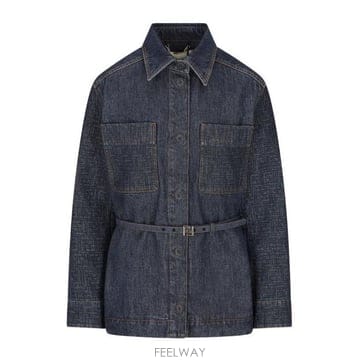 26 FW 펜디 벨티드 웨이스트 데님 자켓 F1UKI FLF677AW82