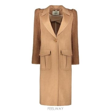 26 FW 펜디 싱글 브레스트 패널 코트 F0QU5 FF8565A5FW