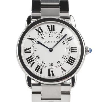 까르띠에 롱드 솔로 쿼츠 스틸 36mm