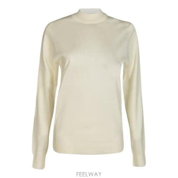 26 FW 메종 마르지엘라 롱슬리브 크루넥 스웨터 화이트 102 S51HL0016M13057
