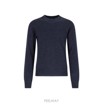 26 FW 메종 마르지엘라 롱슬리브 크루넥 니트 점퍼 블루 511 S50HL0041M13098