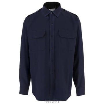 26 FW 메종 마르지엘라 롱슬리브 셔츠 블루 470 S50DT0059M35524