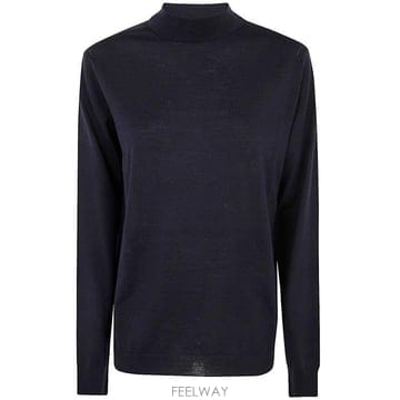 26 FW 메종 마르지엘라 롱슬리브 크루넥 스웨터 네이비 511 S51HL0016M13057