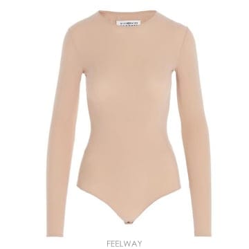 26 FW 메종 마르지엘라 롱슬리브 저지 바디수트 121 S51NA0056S20518