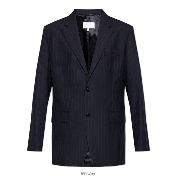 26 FW 메종 마르지엘라 싱글 브레스티드 핀스트라이프 블레이저 524F S67BN0058M35581