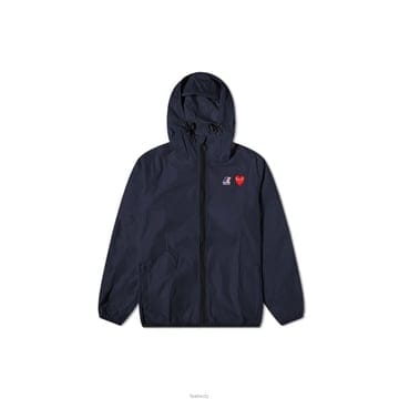 꼼데가르송 X K-WAY 바람막이 자켓 네이비