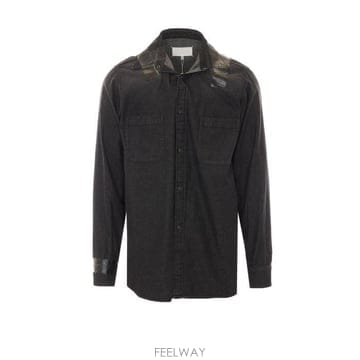 26 FW 메종 마르지엘라 롱슬리브 패치 디테일 셔츠 961 S67DT0025M30073