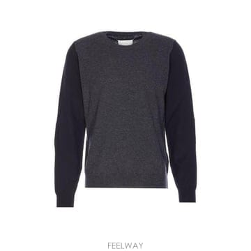 26 FW 메종 마르지엘라 투톤 크루넥 점퍼 001F S67HL0011M13177