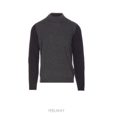 26 FW 메종 마르지엘라 투톤 터틀넥 니트 점퍼 001F S67HL0012M13177