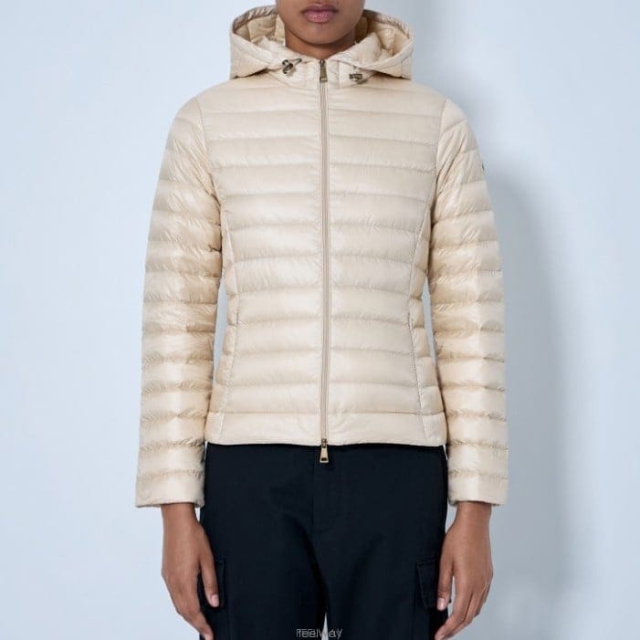 26 FW 몽클레어 Igelhood 집업 후드 패딩 자켓 베이지 L2093 1A00092 597YG 21N