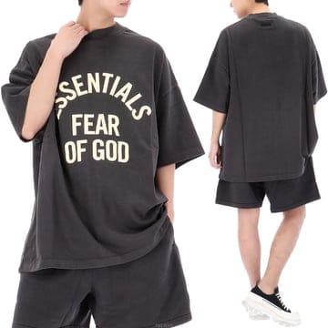 구템즈 26SS 피어오브갓 에센셜 캠퍼스 90s 반팔 티셔츠 125SP262001F FADEDBLACK