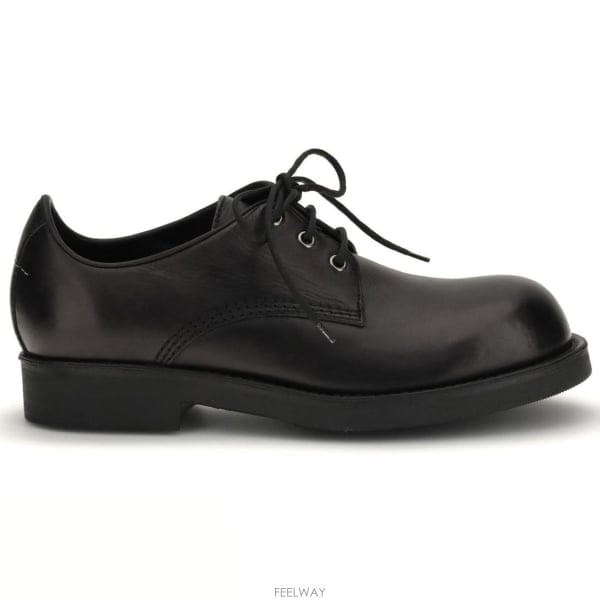 26 FW MM6 메종 마르지엘라 아일렛 디테일 레이스업 더비 슈즈 SH1WQ0007P7431